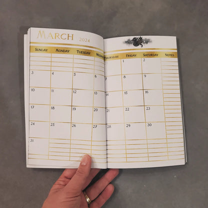 2 Year monthly planner/journal 24/25