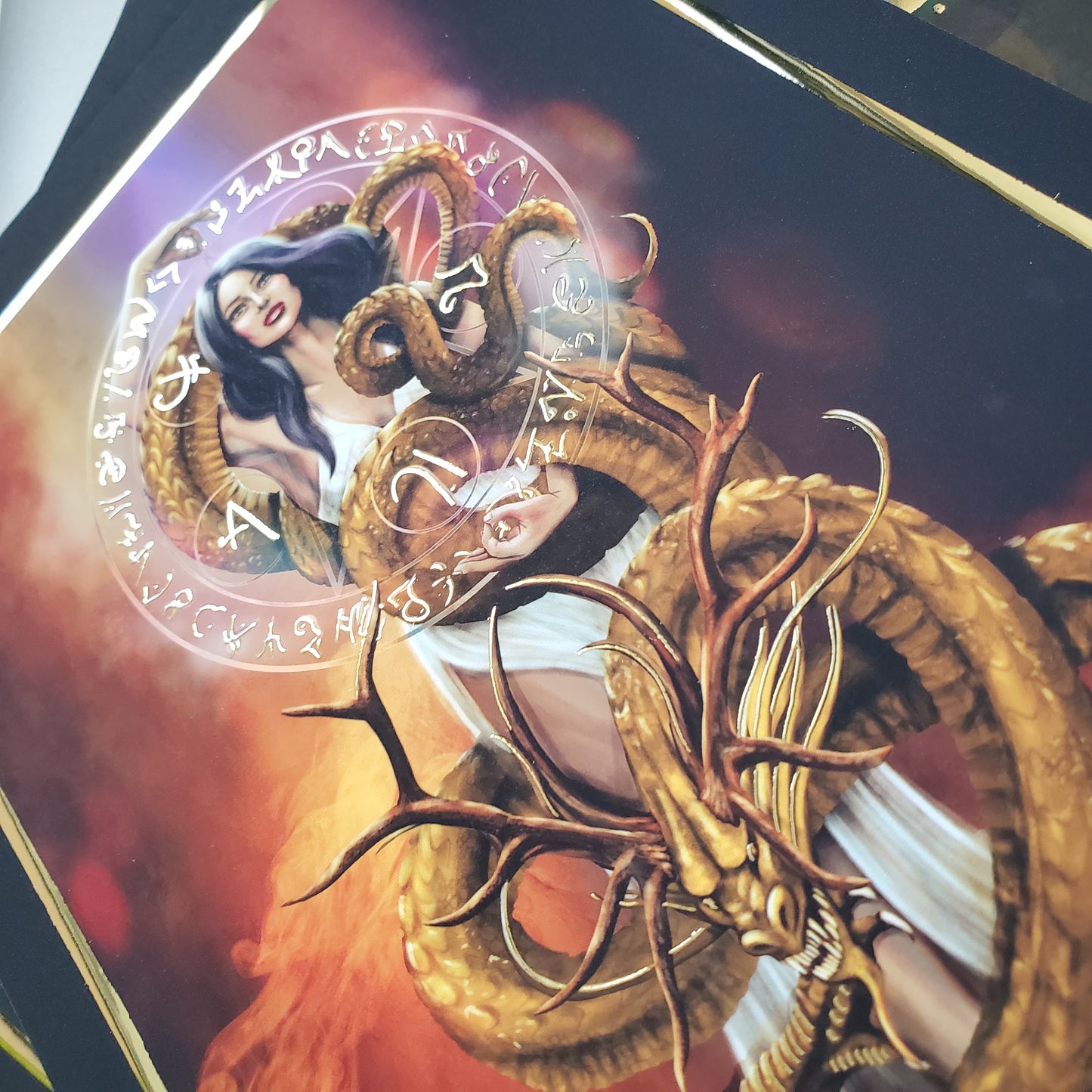 Gold Foil Dragon Priestess Print (limited edition/signed)