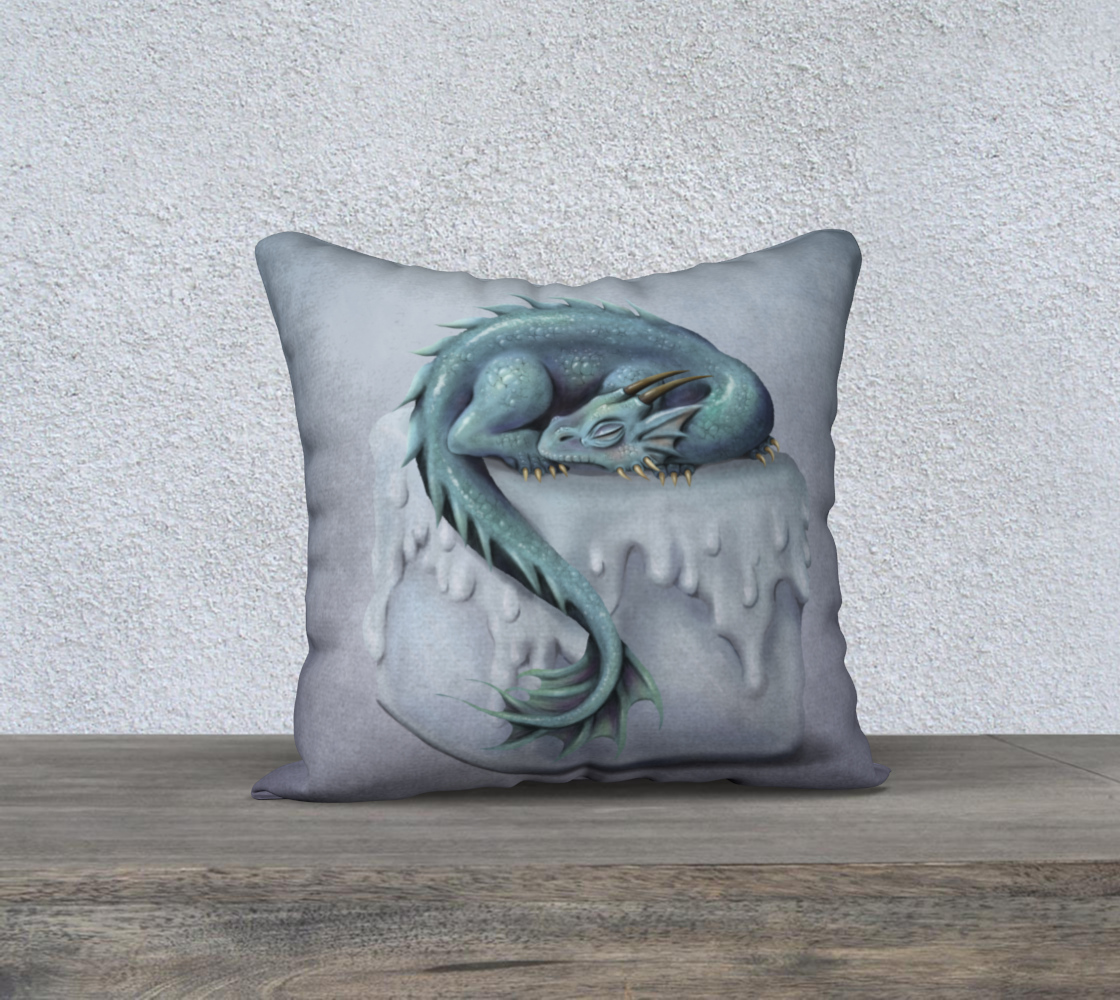 Ice baby dragon Pillow