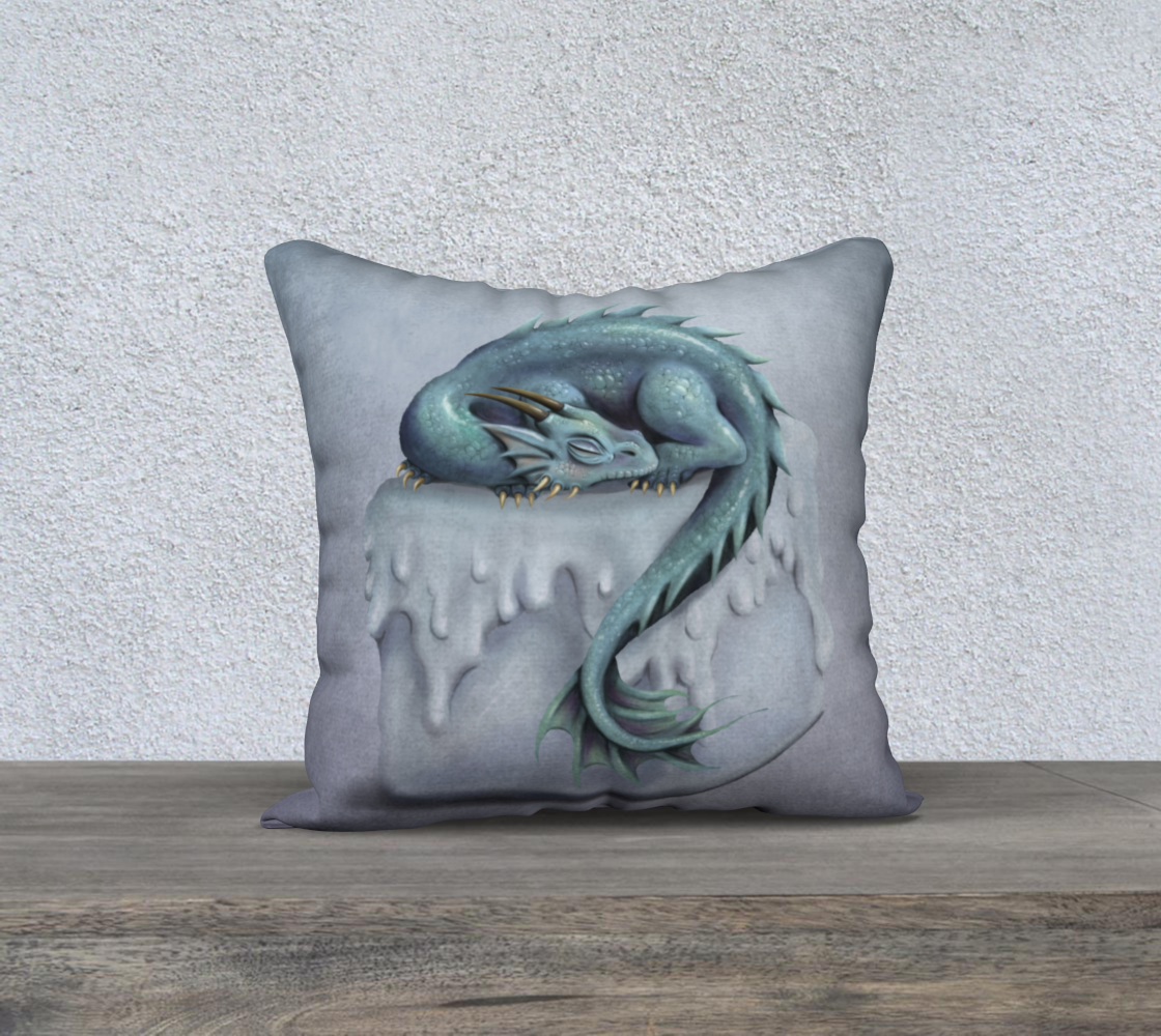Ice baby dragon Pillow